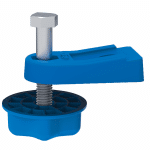 בסיס הידוק קבוע מברזל יצוק עבור מלחציים שולחניים. הוא מאפשר התקנה יציבה של המלחציים בכל מקום בשולחן העבודה, ומספק פתרון מהיר ונוח להידוק יציב.