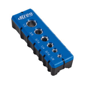 ג'יג קידוח Kreg Micro לחיבורים חזקים בחומרים דקים. מושלם לעוביים של 12 מ"מ ומטה.