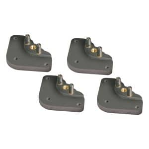 מפלסי Kreg ללוחית ראוטר: ארבעה מפלסים המאפשרים כוונון מדויק של לוחית הכנסה עד לשטיפה מושלמת עם השולחן. כל נגר חייב אותם כדי לבטל את הצורך בחיתוך רבט (Rabbet) מורכב, ולהשיג דיוק אבסולוטי בעבודת הכרסום.