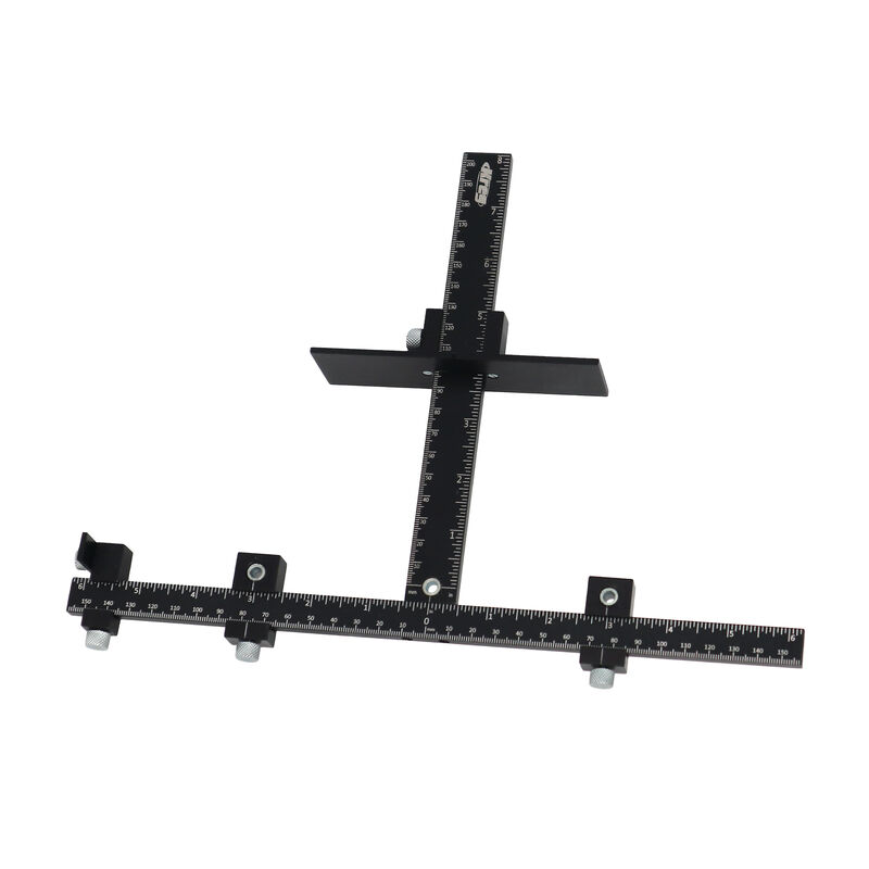 מתקן Kreg לידיות ארונות, בעל בניית אלומיניום מלא ומובילי קידוח מפלדה מוקשית, לעמידות מקצועית.