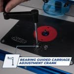 אלומיניום אנודייז. יציבות פלדה. המעלית בנויה מלוחית אלומיניום קשיחה בעובי 3/8 אינץ' שאינה שוקעת או מתכופפת לעולם. יחד עם מנשא מונחה מיסבים, הרוטר שלך ינוע אנכית ובצורה חלקה, ויספק את היציבות הנדרשת לביצועים ללא רעידות.